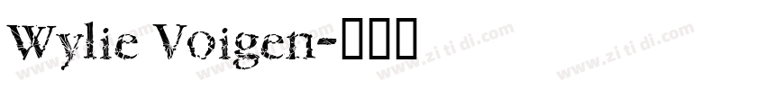 Wylie Voigen字体转换